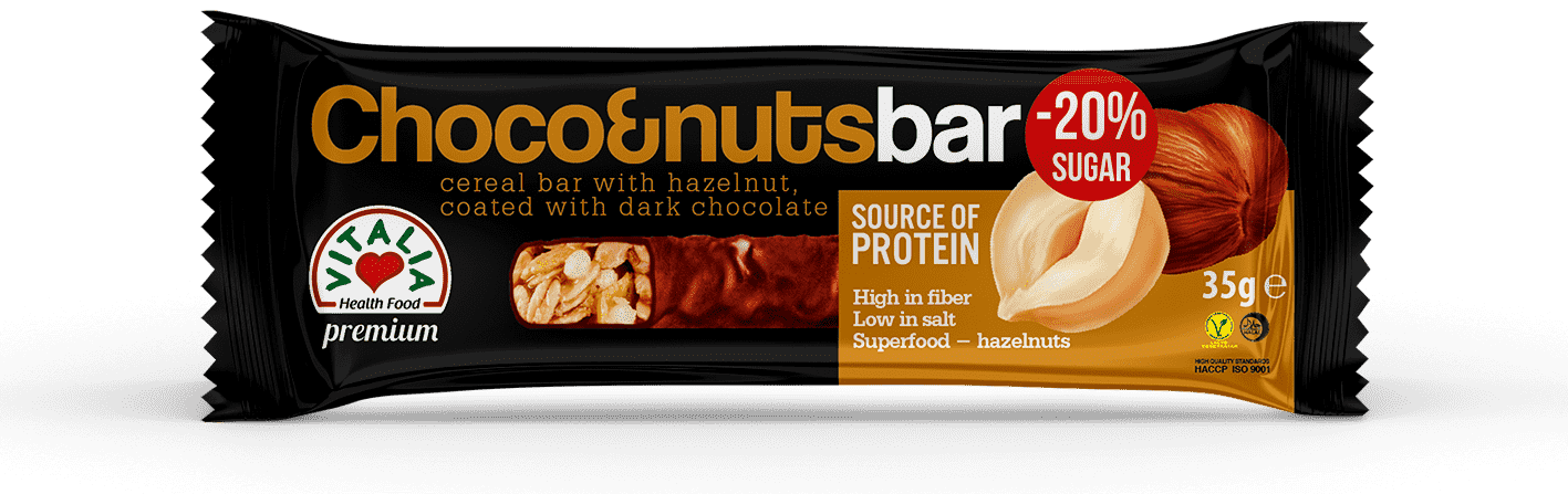 BAR CHOCO NUTS 35 GR