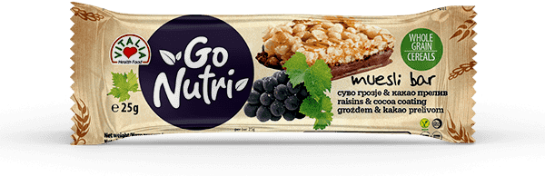 GO NUTRI BAR RAISINS 25 GR