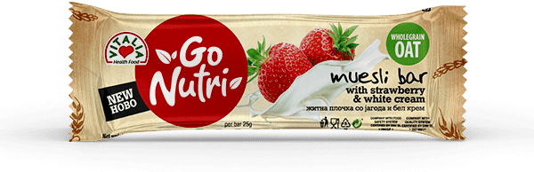 GO NUTRI BAR STRAWBERRY WHITE CREAM 25 GR